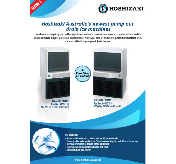 HOSHIZAKI's Australia's Newest Pump Out Drain Ice Machines | Hoshizaki