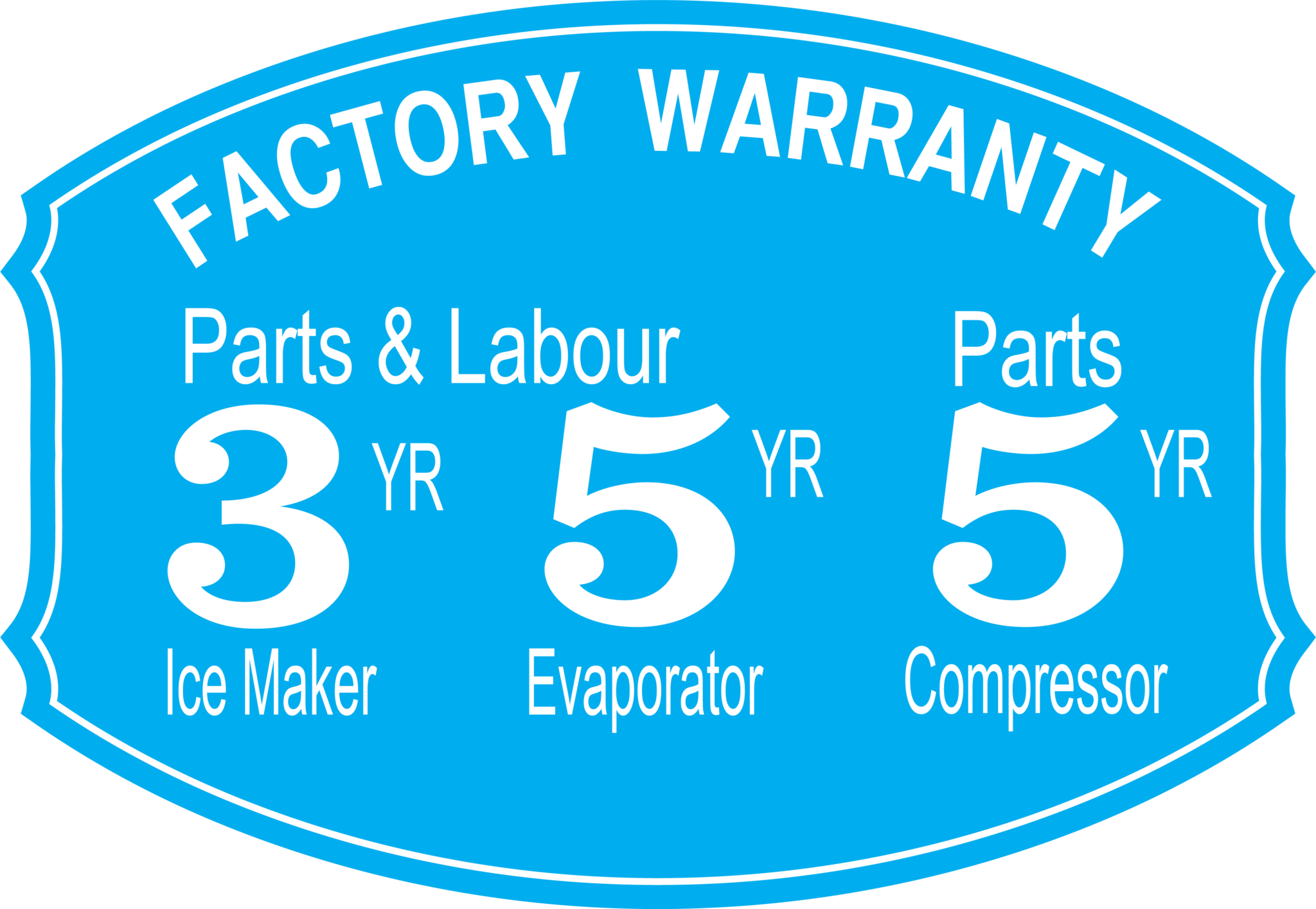 Hoshizaki Three Door Pillarless Underbench Fridge